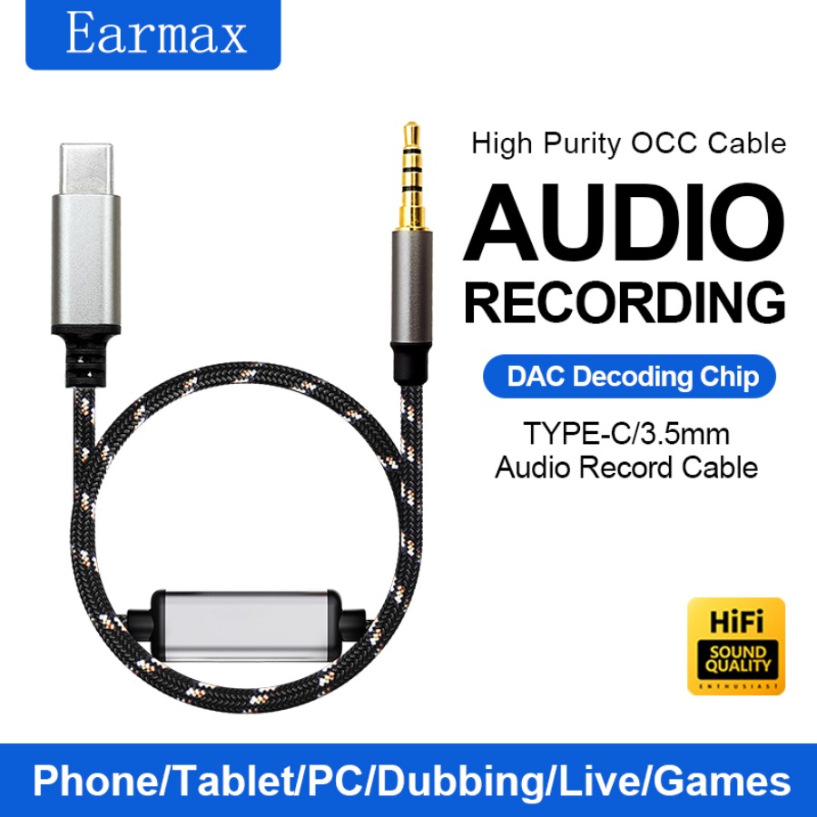Audio Music Game - TYPE-C/3.5mm High Purity OCC Cable DAC