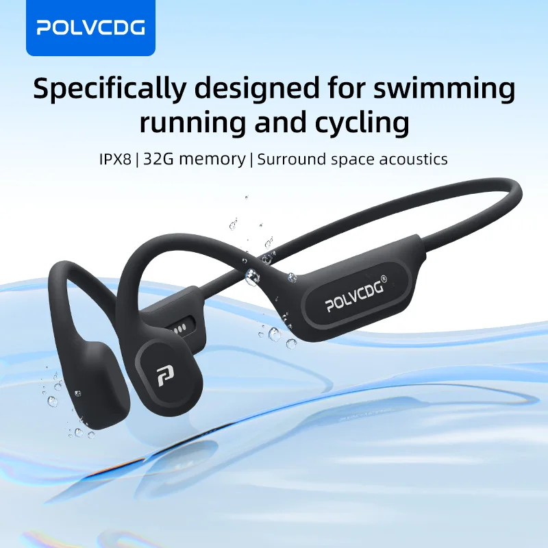 Contact Pickup Mic - POLVCDG X9 Bone Conduction Earphones 32G