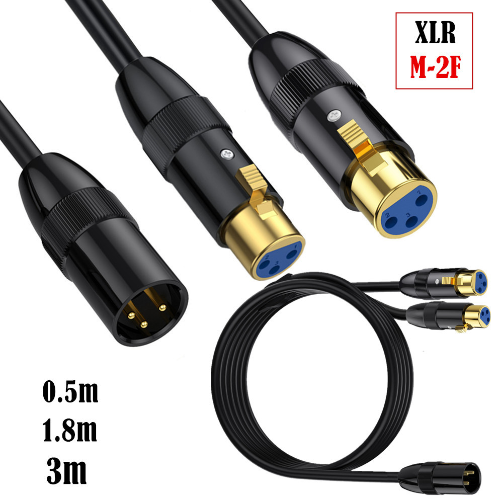 Audio Music Splitter - XLR 3P Splitter Cable, XLR Male
