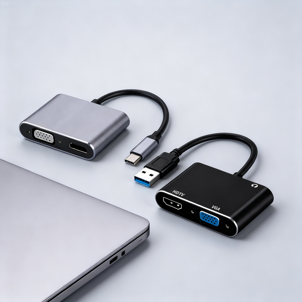 USB 3.0/TYPE-C to HDMI VGA Ada - Audio Music Splitter 评论和价格