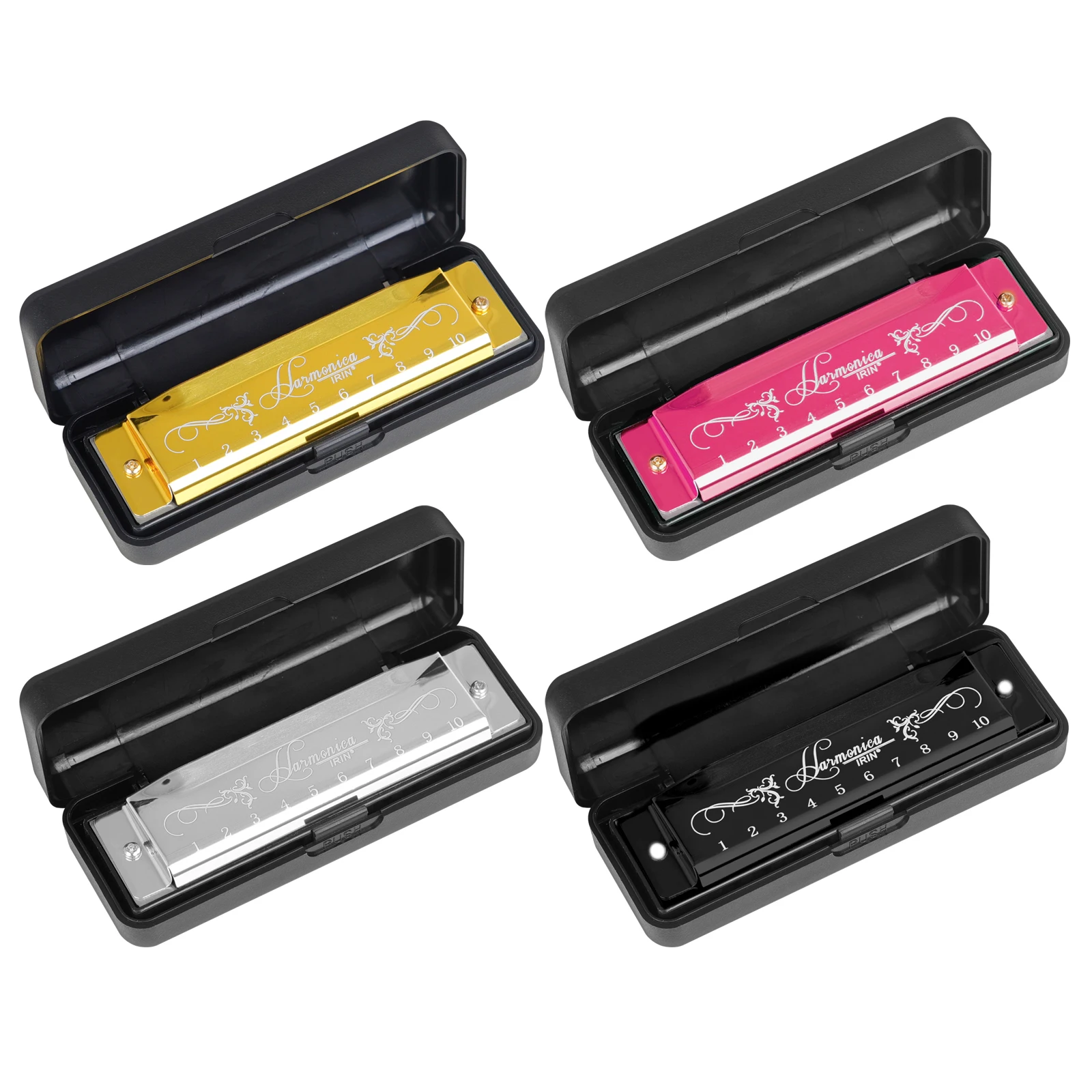 IRIN 10 Hole 10 Tone Harmonica - Harmonica 10 Hole 评论和价格