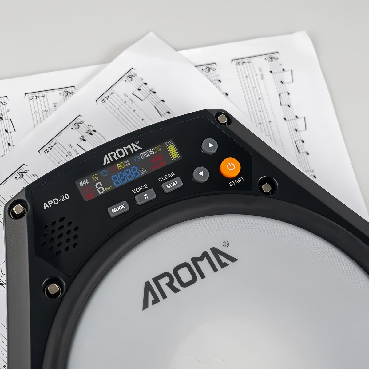 Aroma APD-20 Dumb Drum Pad Adj - Drum Practice Pad 评论和价格