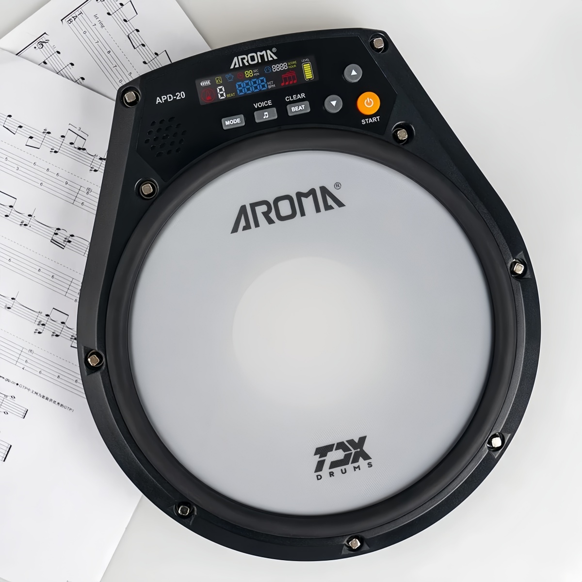 Aroma APD-20 Dumb Drum Pad Adj - Drum Practice Pad 评论和价格