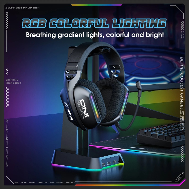 ONIKUMA GT808 Wireless Gaming  - Contact Pickup Mic 评论和价格