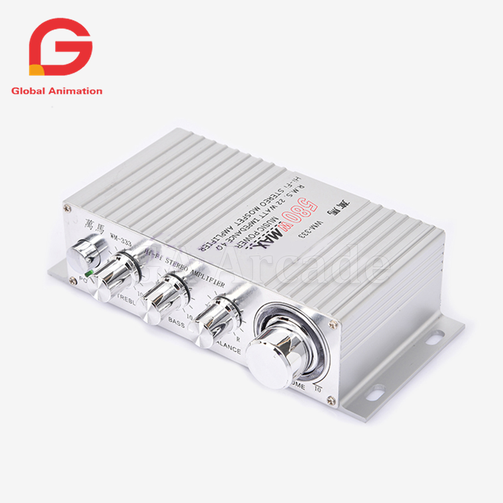 WM-333 12V 580W 4 Ohm Hi-Fi Au - Audio Music Game 评论和价格