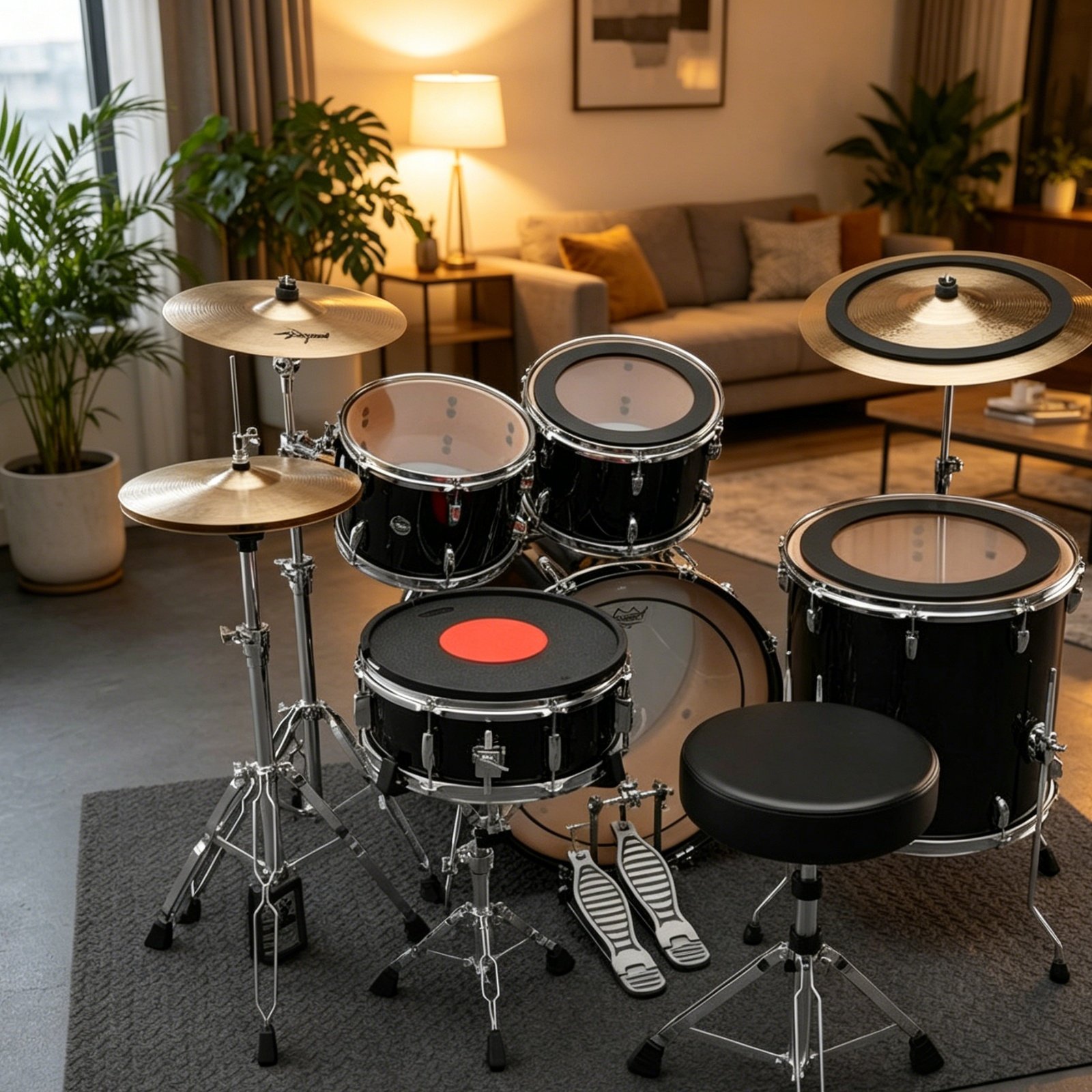 Rubber Drum and Cymbal Mutes N - Drum Practice Pad 评论和价格
