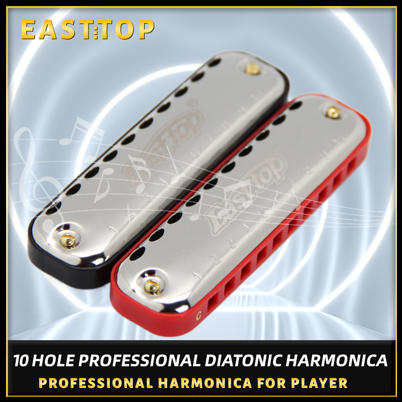 EASTTOP Harmonica Blues Harp K - Harmonica 10 Hole 评论和价格