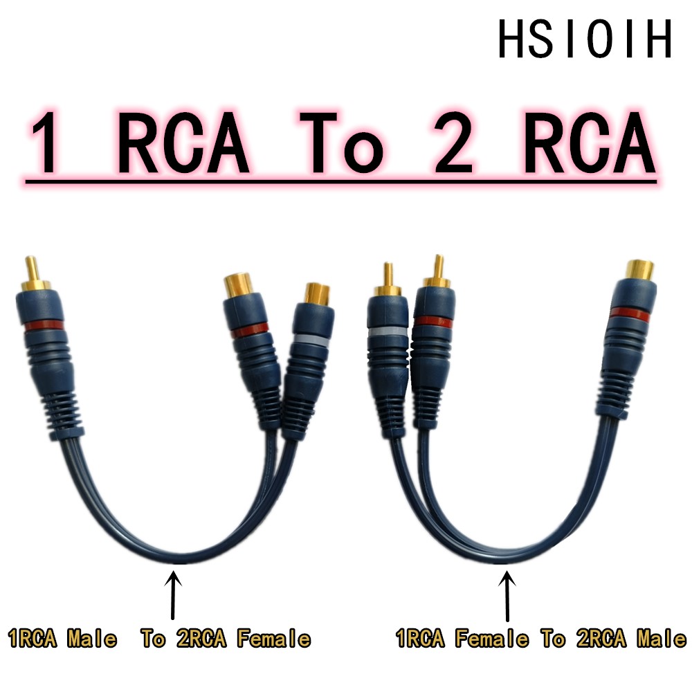 Line Cooper Wire 2 RCA Female  - Audio Music Splitter 评论和价格