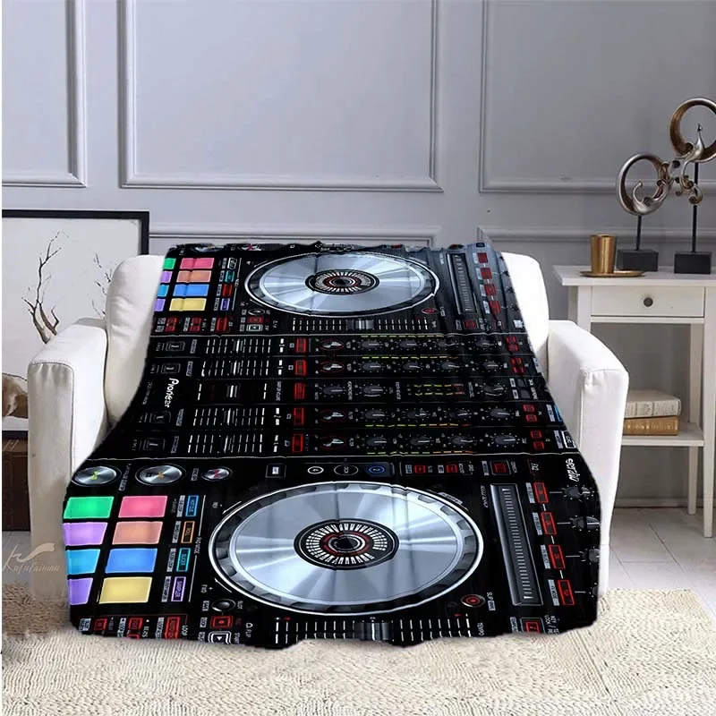 Music DJ Flannel Throw Blanket - Audio Music King 评论和价格