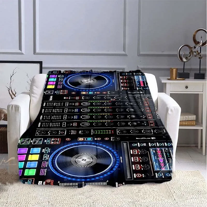 Music DJ Flannel Throw Blanket - Audio Music King 评论和价格