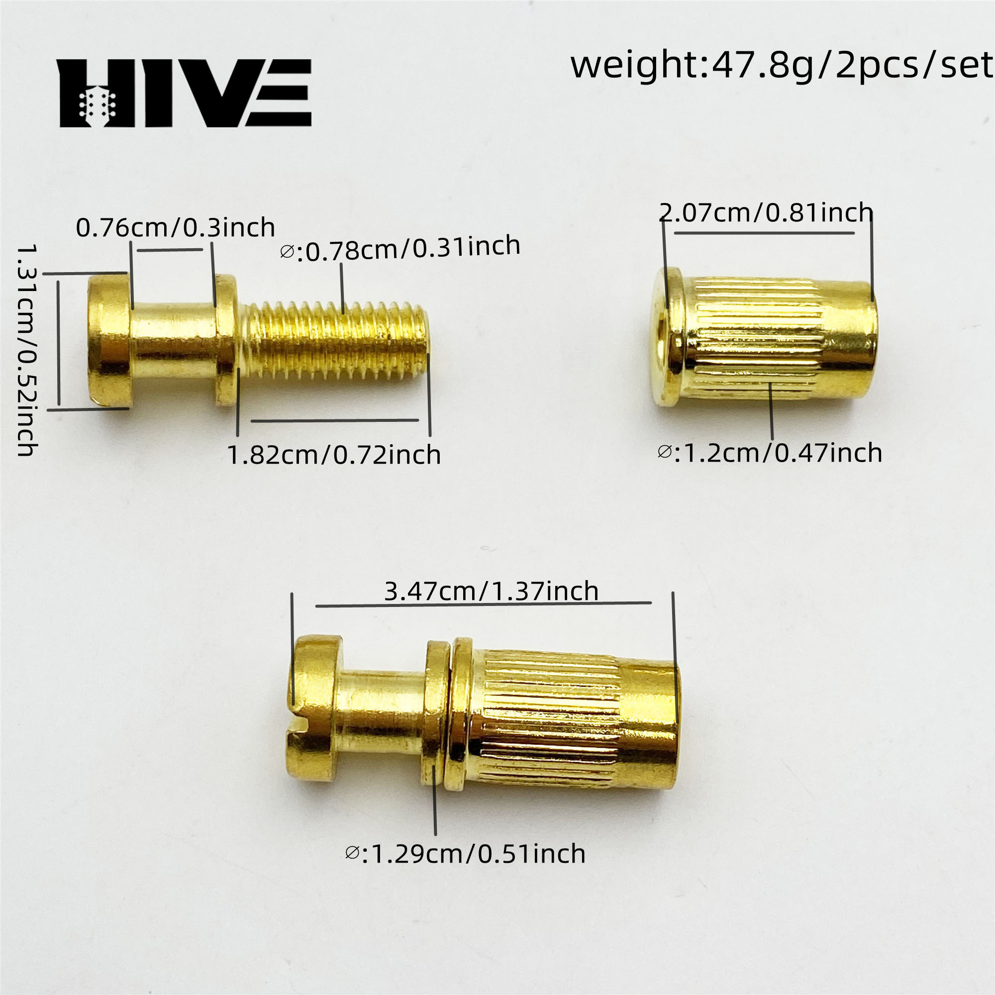 2Pcs Electric Guitar Bridge Po - Guitar Slide Tube 评论和价格