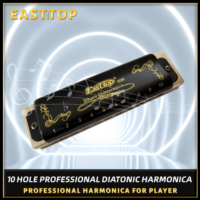 EASTTOP  blues harp mouth orga - Harmonica 10 Hole 评论和价格