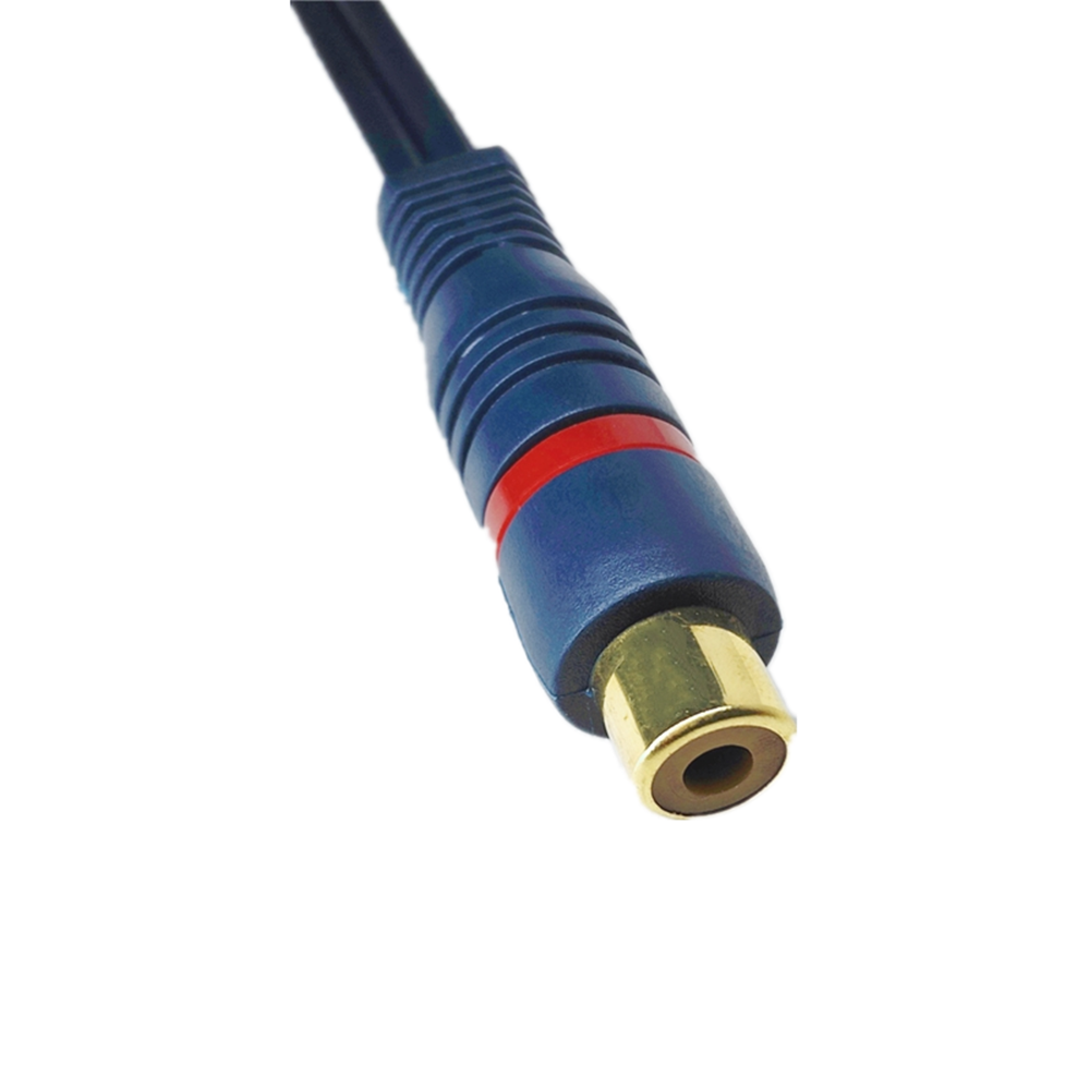 1 RCA Male to 2 RCA Female  1R - Audio Music Splitter 评论和价格