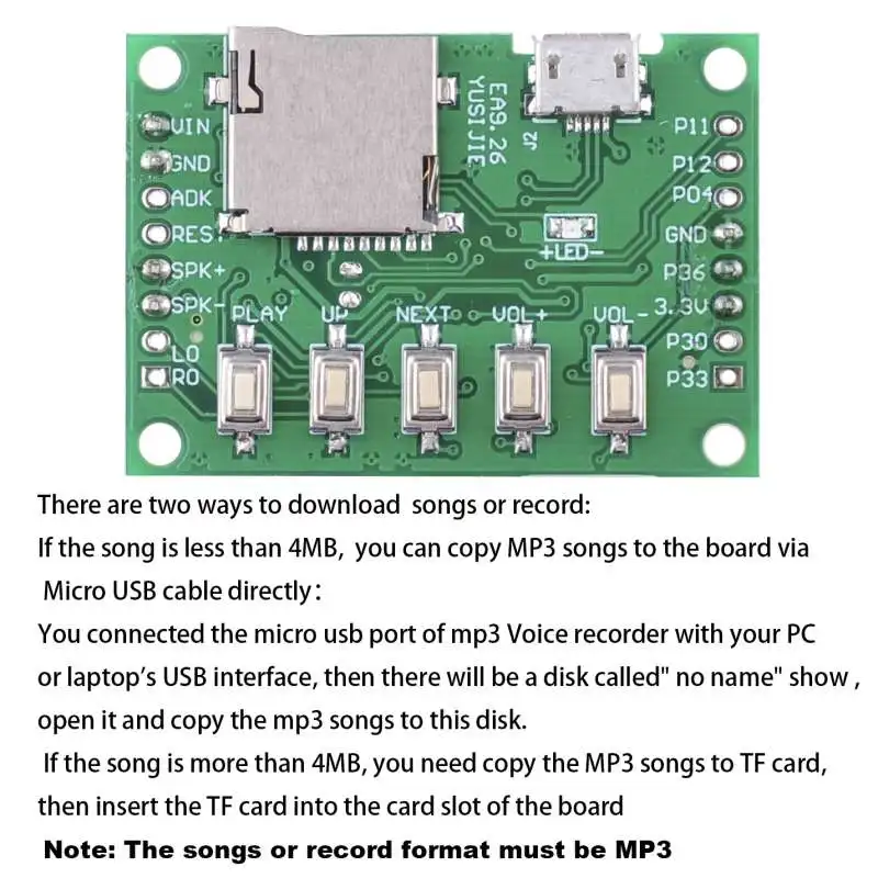 RCmall MP3 Voice Module Kit We - Audio Music Mp3 Downloader 评论和价格