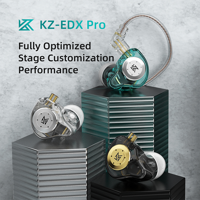 In Ear Monitor KZ EDX ProHeadp - Audio Music Game 评论和价格